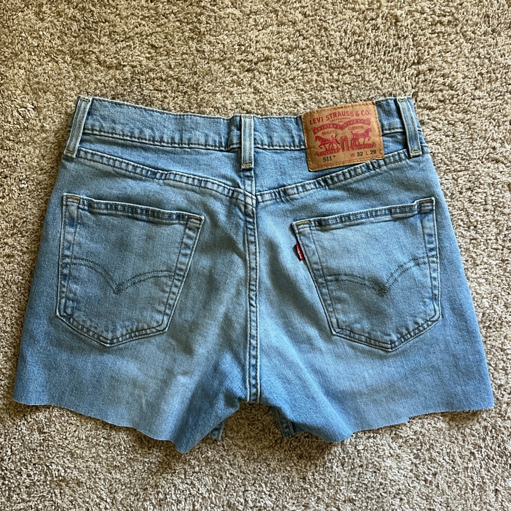 Levi's Women's Blue Denim Shorts